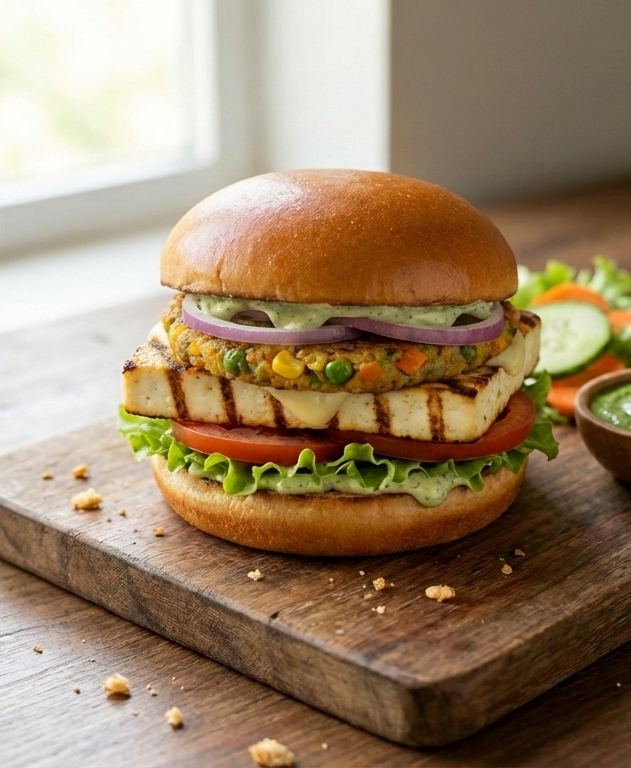 Grilled Paneer Burger